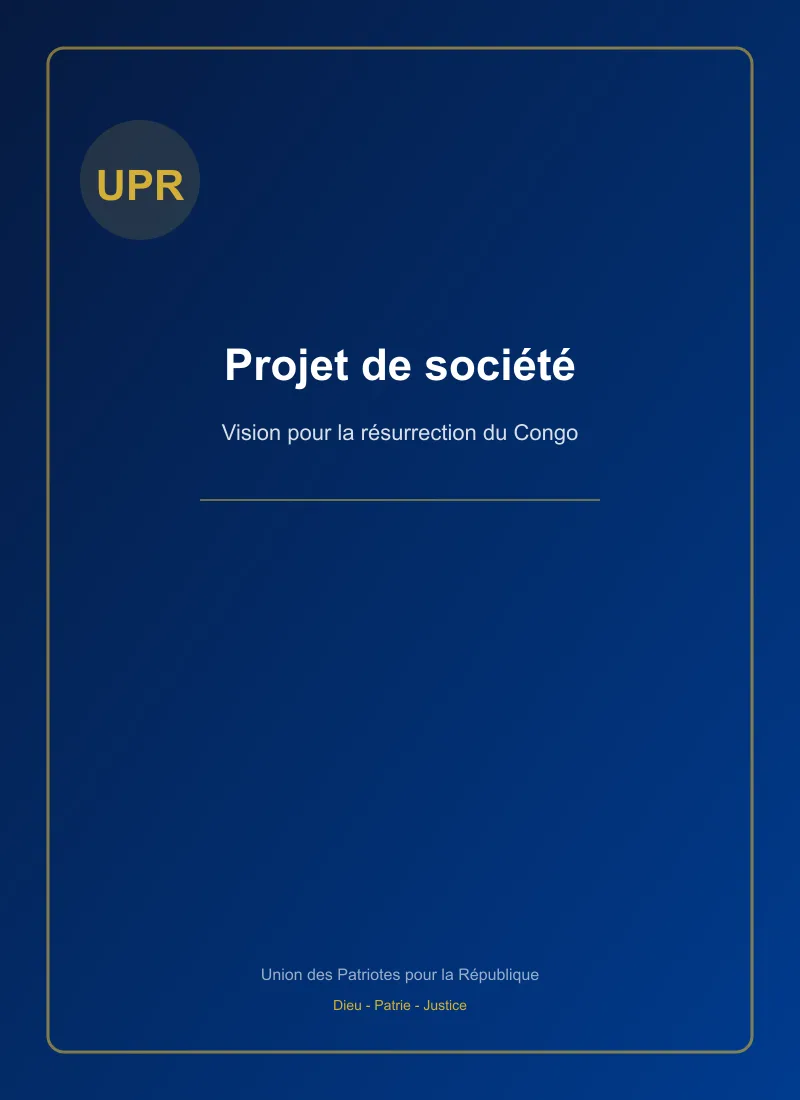 Couverture - Projet de société